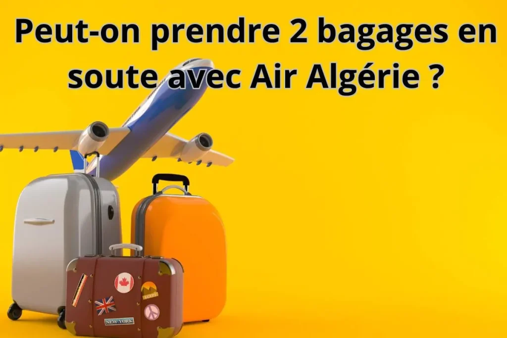 Peut-on prendre 2 bagages en soute avec Air Algérie ?